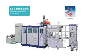 Termoformagem máquina com Stacker Vacuum